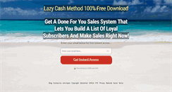 Desktop Screenshot of lazycashmethod.com